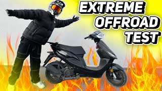 EXTREME OFFROAD TEST mit meinem MOPED geht schief [upl. by Yrrot]