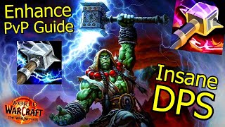 Enhancement Shaman PvP Guide  Insane Stormstrike  Windfury Damage  WoW The War Within [upl. by Elexa]