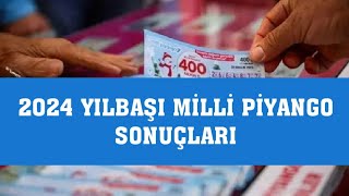 2024 Yılbaşı Milli Piyango Çekiliş Sonuçları İlk Sonuçlar Belli Oldu [upl. by Onilatac]