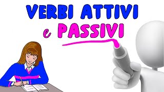 ✍🏻 VERBI ATTIVI e PASSIVI  Forma Attiva e Passiva del Verbo Grammatica Italiana 📚 [upl. by Clite268]