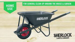 Sherlock 80L Poly Wheelbarrow SS85PN [upl. by Arimaj225]