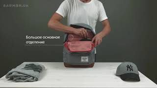 Обзор городского рюкзака Herschel Pop Quiz POLY GREY [upl. by Hanafee]