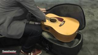 Winter NAMM 2016 MONO Dualguitar Gig Bag for Electric and Acoustic [upl. by Pontius158]