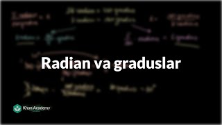 Radian va graduslar  Trigonometriya [upl. by Nivloc505]