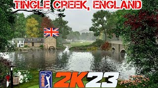 Stunning New Course Tingle Creek England  PGA TOUR 2K23 [upl. by Marthena]