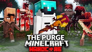 100 Players Simulate Minecrafts Scariest Purge [upl. by Lennahs]