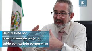 Óscar Guerra renuncia al INAI tras escándalo por uso de tarjeta corporativa en table dance [upl. by Yrtua]