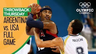 Argentina v USA  Beijing 2008  Basketball Replays  Throwback Thursday [upl. by Noiemad234]