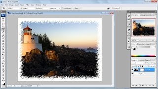 Photoshop tutorials  How to Create Photo Frame in Photoshop [upl. by Cohbert8]