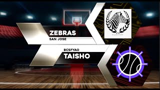 San Jose Zebras vs Taisho 8 [upl. by Eceirehs]