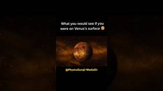 What you will see if you were on Venuss surface shorts venus spacefacts shortsfeed planet [upl. by Anaillil277]