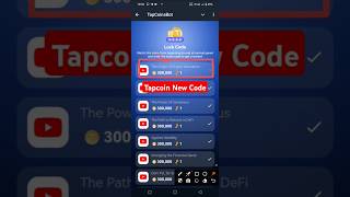 The Origin of Crypto Innovation TapCoin Bots Video Code  tapcoins lucky code today  TapCoin Code [upl. by Aneram]