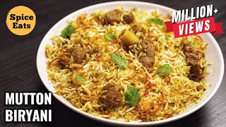 SIMPLE MUTTON BIRYANI FOR BEGINNERS  MUTTON BIRYANI WITH BIRYANI MASALA  MUTTON BIRYANI RECIPE [upl. by Eardna655]