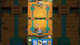 Clash Royale Golden knight and Barbarians vs Skeleton King and Skeletons Dragon [upl. by Mighell365]