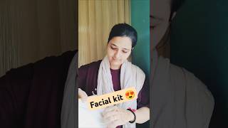 Facial kit for diwali 🎇🪔😍shortvideo youtubeshorts [upl. by Alaik418]