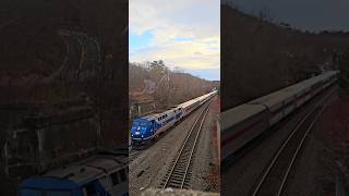 Metro North P32ACDM 210 Leads On The Hudson Line [upl. by Fontes896]