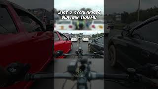 Lane splitting the cyclists way youtube cycling commute [upl. by Anauq]