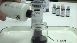 Thinning GOLDEN Fluid Acrylics for Spraying [upl. by Yeliah508]