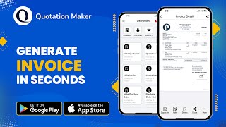 How to create Invoice in mobile app  Quotation Maker App For Android  iPhone  Quotation Maker [upl. by Leahcimnaj]