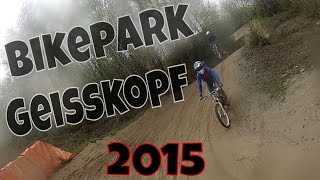 BikePark Geisskopf 2015  Flow Country XTrail  Freeride Gopro Anfänger [upl. by Keily]