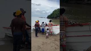 Fisher men going out to sea stLucia 🇱🇨caribbeanculture caribbeanisland travel creolelanguage [upl. by Resneps]