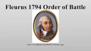 Fleurus 1794 Order of Battle [upl. by Danczyk]