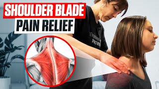 Shoulder Blade Neck Pain Relief Deep Myofascial Release amp Massage Therapy [upl. by Dunson537]