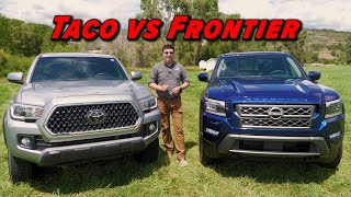 Toyota Tacoma vs New Nissan Frontier  Quick Take [upl. by Mary452]