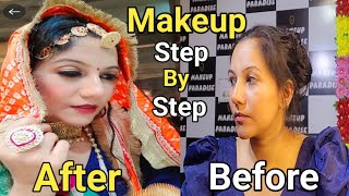 Step by step Makeup Tutorial For Beginners 💄 How to Create an Indian Festive Look [upl. by Templeton]