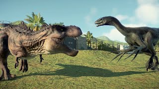 🦖Tarbosaurus Vs Therizinosaurus🦖Jurassic World Evolution 2🦕 [upl. by Gelasius]