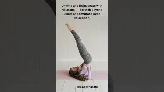 In Halasana 🌙 Stretch Beyond Limits and Embrace Deep Relaxation fitness stretchingexercises [upl. by Nnaed]