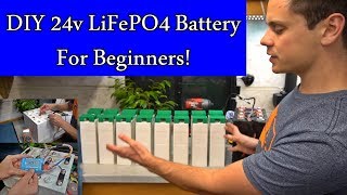 DIY 24v LiFePO4 Solar Battery Bank Beginner Friendly 24 kWh Cheap Full Tutorial [upl. by Iris970]