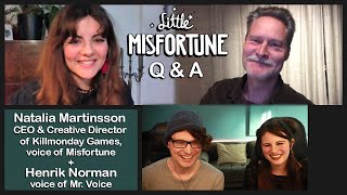 Little Misfortune QampA with Misfortunes Actor Natalia Martinsson amp Mr Voices Actor Henrik Norman [upl. by Sharyl479]