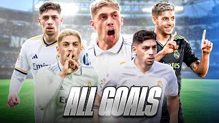 FEDE VALVERDE TODOS sus GOLES en LALIGA EA SPORTS [upl. by Fiedler]