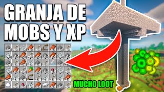 ✨ Cómo HACER una GRANJA de EXPERIENCIA en MINECRAFT 120 Java y Bedrock [upl. by Crosse]