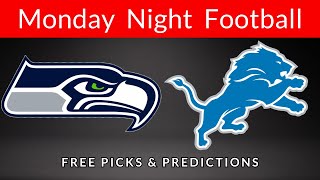 Seahawks vs Lions Monday Night Football Free Pick 930  Picks And Parlays [upl. by Tiduj]