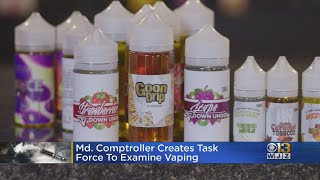 Maryland Comptroller Creates Task Force To Examine Vaping [upl. by Lartnom]