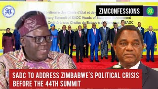 SADC To Address Zimbabwes Political Crisis Before The 44th Summit [upl. by Feldt]