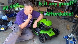 Greenworks 40v Push Mower  Quick Unboxing amp Review [upl. by Naols]