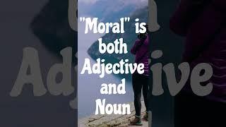 Moral vs Morale  Moral and Morale Difference  Vocabulary [upl. by Ymeraj]