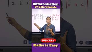 Differentiation Class 12🔥 Differentiation of Determinants maths ytshort shorts fun cbseclass10 [upl. by Aksehcnarf]