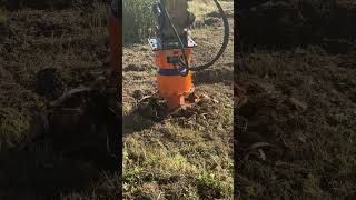 Dipperfox Stump Grinder  Kevin Coleman Construction [upl. by Annaehr]