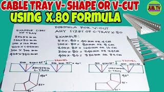 TIPS HOW TO BEND CABLE TRAY USING X80 FORMULA ANY SIZES OF CABLE TRAY [upl. by Attaynik]