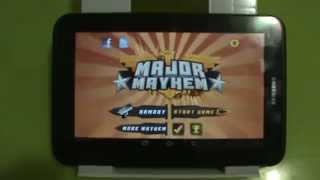 Gameplay Android  Major Mayhem  Samsung Galaxy Tab 2 P3110  PTBR  Brasil  023 [upl. by Ahsait]