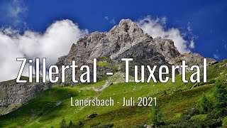 Zillertal  Tuxertal  Grüblspitze Pfitscherjoch Zillertaler Höhenstraße  einfachnurreisende [upl. by Eremihc]