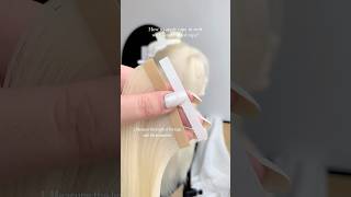 How to apply invisible tape in weft？ Hair from endaringhair tapeintutorial tapeins blondehair [upl. by Jerman]