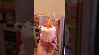 Mini diy Clay cake🎂 shorts diy handmade claycraft [upl. by Wallach]