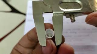 CLASS 11 PHYSICS PRACTICAL EXPERIMENT OF VERNIER CALIPERS HOW TO USE VERNIER CALIPER PART 2 [upl. by Nothgierc]