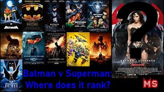 Batman Movies ranked worst to best PART 1 [upl. by Elpmid]