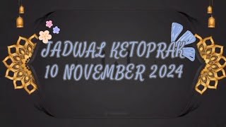 JADWAL KETOPRAK HARI INI  MINGGU 10 NOVEMBER 2024 [upl. by Beutner135]